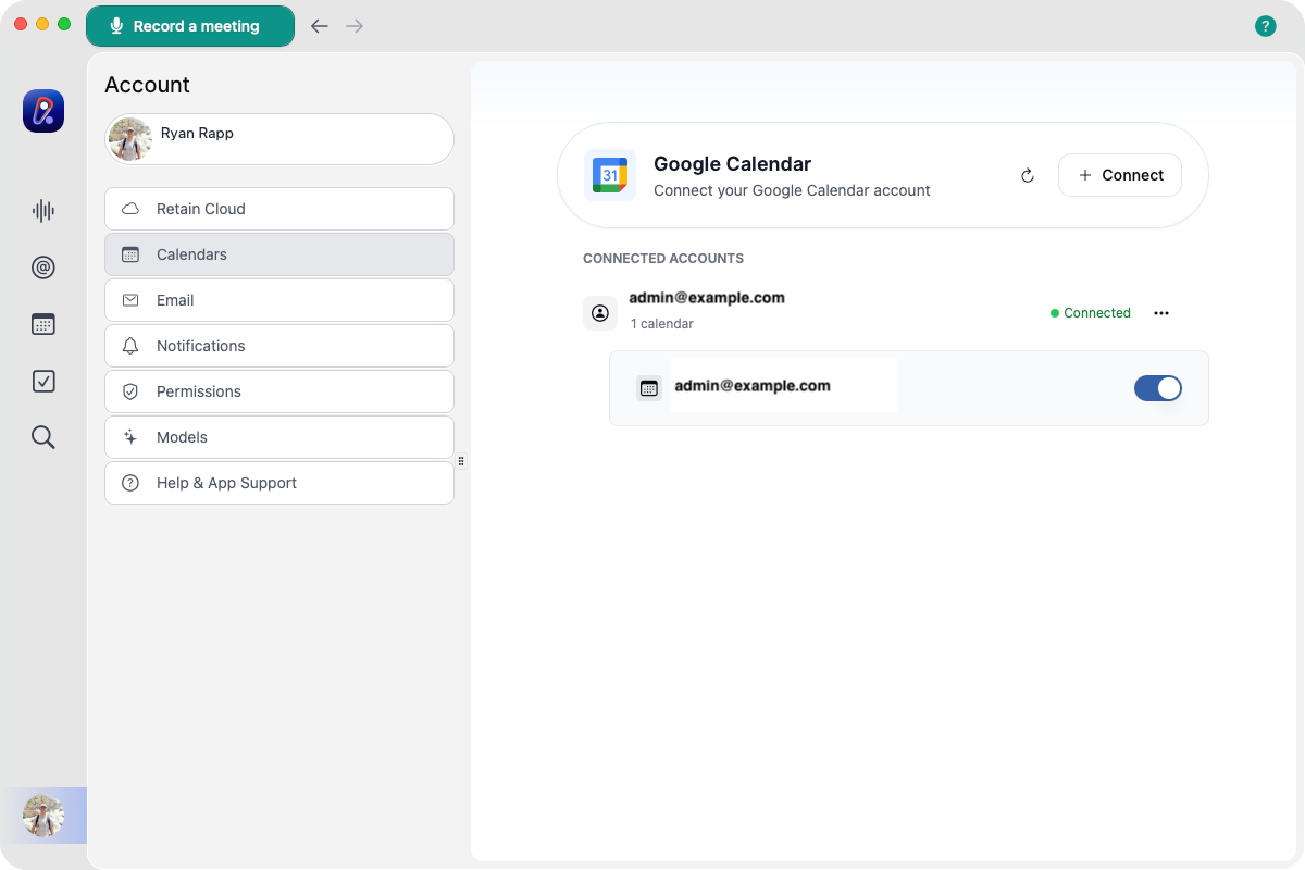 Cover image for Retain App: Calendar Management Guide